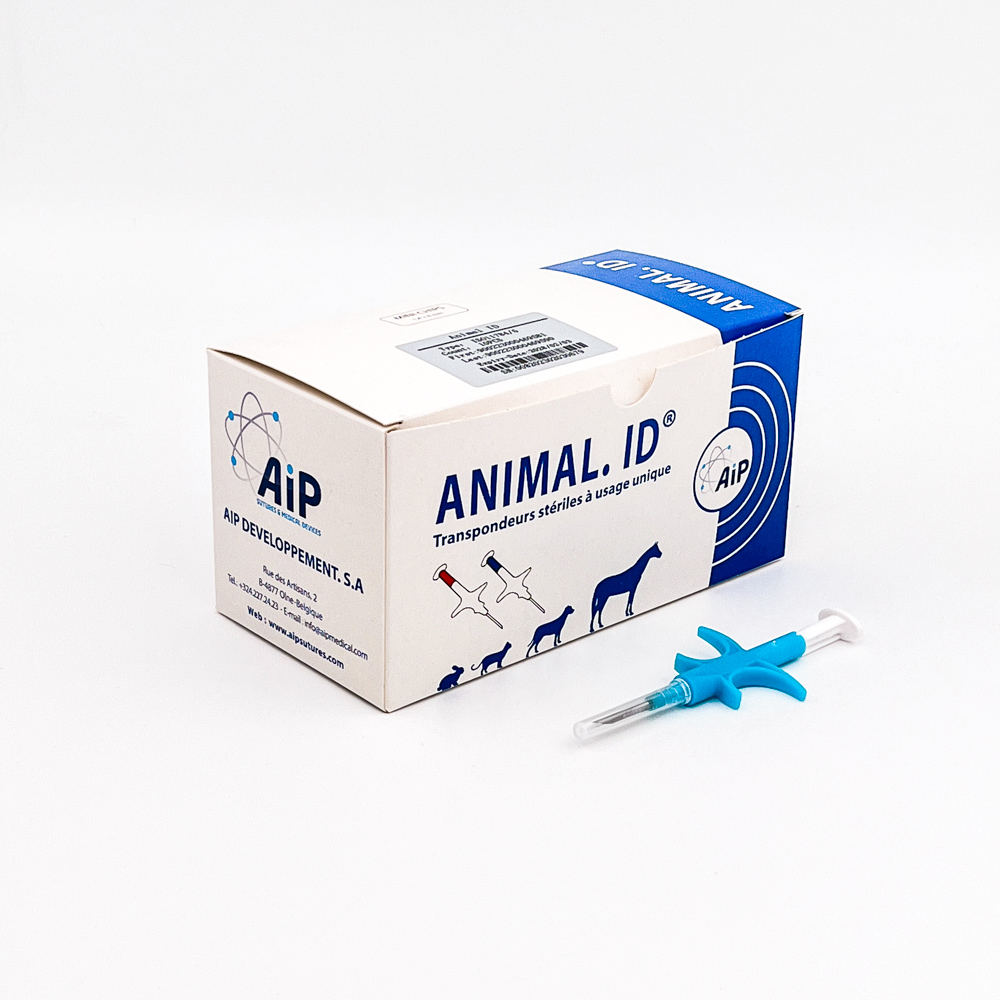 [BID02-10] Animal ID (Boîte de 10 pièces, Mini, Ø1,4mm x 8mm)
