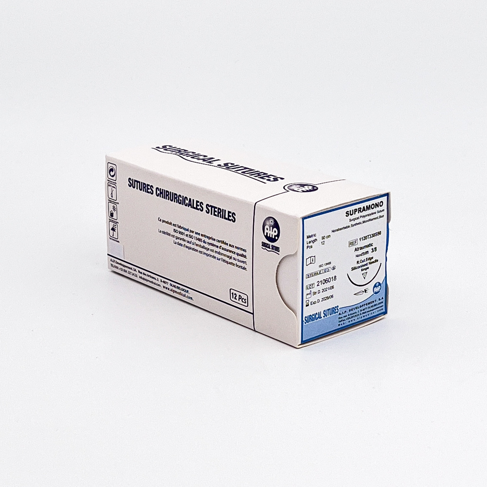 [1140T319S90] Supramono (EP1.5, USP4/0, 90cm, 3/8c ▽ 19mm)